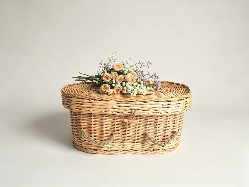 Child Oval Willow Coffin-02