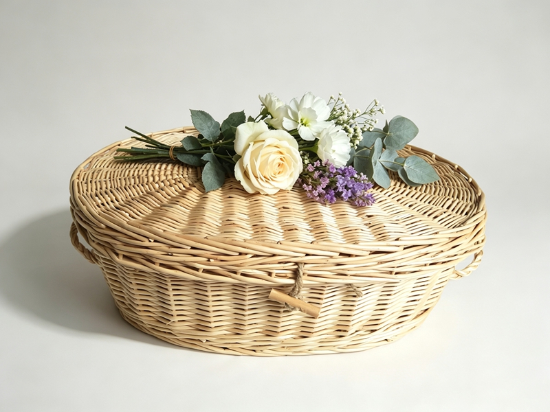 Child Oval Willow Coffin-01