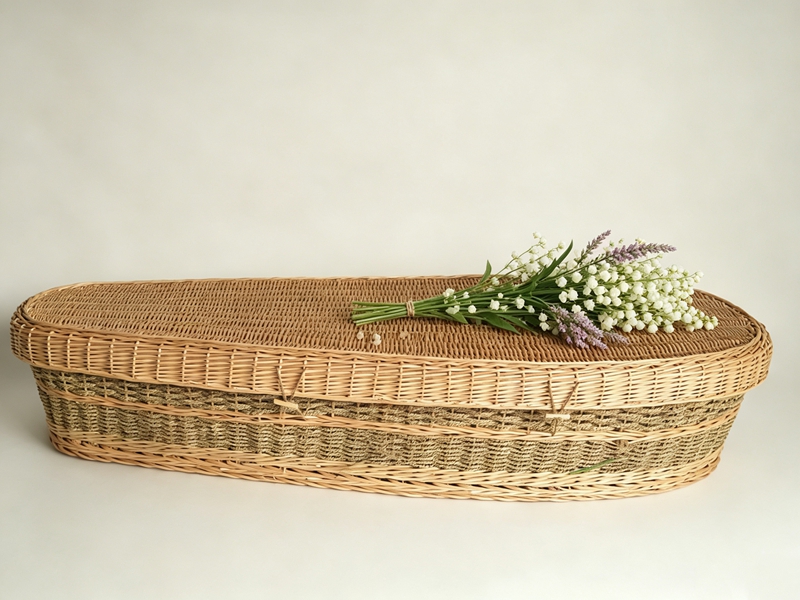 Oval Seagrass Coffin