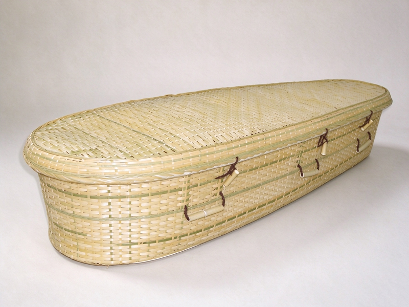 Oval Bamboo Coffin